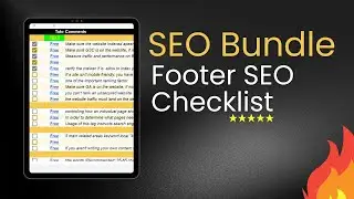 SEO Bundle Footer Optimization Checklist (Zhang shade)