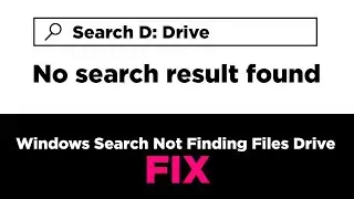 Windows Search Not Finding Files Drive FIX. s4s, skillful4successful, skillful for successful