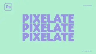 Very Easy Pixelate Text effect in Photoshop | Text Effect Photoshop