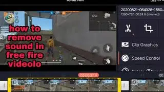 Free fire/how to remove sound in an video in kinemaster