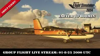 Virtual Flight Online Group Flight 1-8-25 to Bodmin from Exeter  in Microsoft Flight Simulator 24