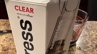Aeropress Clear Coffee Maker Review and demonstration