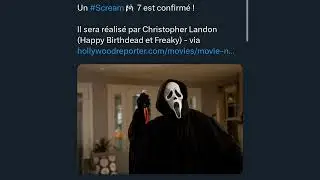 Un #Scream  7 est confirmé ! Il sera réalisé par Christopher Landon (Happy Birthdead et Freaky)