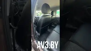 Чехлы на сиденья Volkswagen Polo седан, 2010-2020, спинка раздел, Экокожа, черная, отстрочка РОМБ