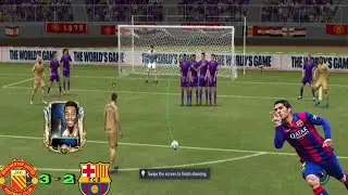 Manchester United vs FC Barcelona 🥵🏆 | FIFA Mobile Soccer Android Gameplay Video 2023 | Pele 108
