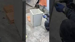 Бетонная колонна с разрывом. Распалубка. 