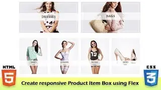 Create responsive Item Box (Product)  section using Flex in Html & Css || UI Dev