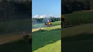 Burnin some rubber.