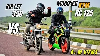 Royal Enfield Bullet 350 Vs Ktm Rc 125 Long race | Amazing Results | Ksc vlogs