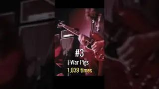 Songs Black Sabbath PLAYED LIVE the Most!
