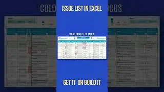 Get or Create an Issue List in Excel, Issue Management for Project Management, Issue Log creation