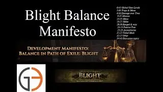 Blight Balance Manifesto [POE 3.8]