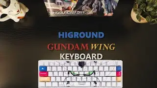 higround gundam wing gunpla keyboard 🤖| asmr unboxing + sound test + rgb showcase 📦🔊🌈