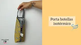 Porta botellas isotérmico 🧵| Patrón gratis en la cajita de descripción del vídeo 👇🏻