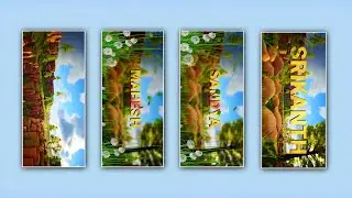 Trending Nature Name Art video editing in alight motion | Name Art Editing