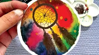 How to Paint Dreamcatcher in Watercolour