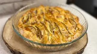 Пирог с сыром и грушей/ pie with cheese and pear