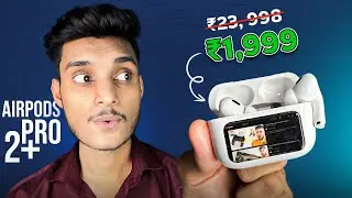 AirPods Pro 2+ With 2.0 inches Display / Screen 🔥 Detail Review | ANC + ENC AirPods Pro 2 Under 2000