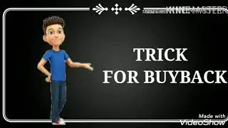 Trick to remember buyback of shares entries