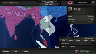 HOI4 Southern victory mod all nations showcase(Game start)