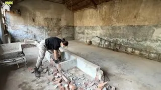 The single mother renovates and builds an old house In rural areas