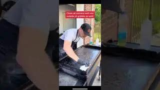 How to clean flat top griddle! 