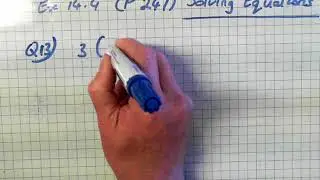 JC Solving Equations Removing Brackets