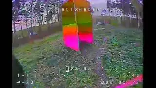 Что видит пилот гоночного дрона. Запись с коптера