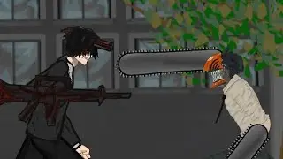 Chainsaw Man VS Gun Devil (Aki) Drawing Cartoon 2 animation 🔥