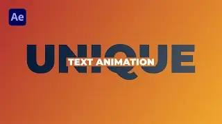 Smooth Title Animation - Text Animation - After Effects Tutorial (Text Reveal)