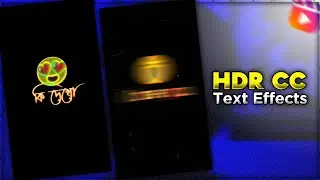 HDR CC + Text Effects tutorial 🔥 Alight motion