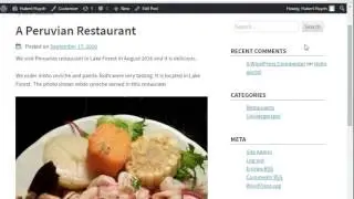 Demo: removing WordPress widgets from side bar