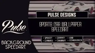 SportsCar // Wallpaper/Background Speedart