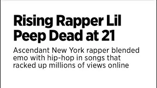 Lil Peep Dead At Age 21 RIP