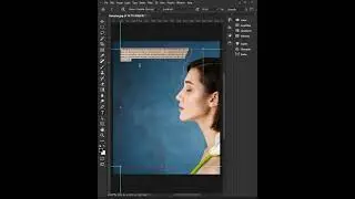 Easily Wrap Text around subject in Photoshop #photoshopedit #photoshoptutoial #photoshopeffects