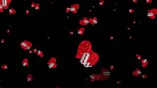 Broken heart overlay black screen free footage