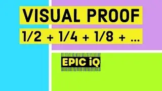 Visual Proof : 1/2 + 1/4 + 1/8 + 1/16 + ... - Sum of Infinite Series