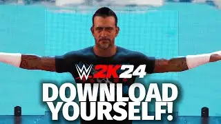 WWE 2K24: CM Punk REALISTIC CAW Entrance + Gameplay (Community Creations)