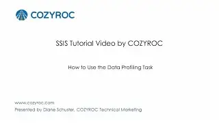 How to use the Data Profiling Task. #SSIS tutorials by COZYROC