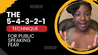 Use this technique if you have public speaking anxiety #publicspeaking