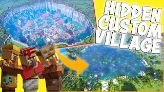Custom Minecraft Village Hidden Under a TOTALLY Custom Lake with FREE WORLD DOWNLOAD