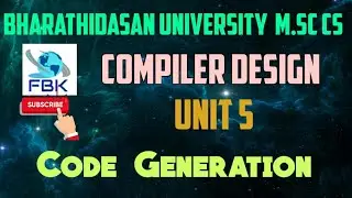 Code Generation & its Issues