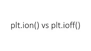ion vs ioff in matplotlib
