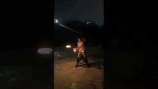 Fire Spinning Nunchaku edition