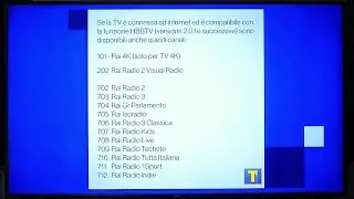 Come attivare la funzione HbbTV per vedere il Canale 101 di Rai 4K