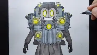 how to draw titan gman in skibidi saga
