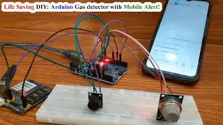 Gas Leakage Detection with Arduino | SMS Alert using GSM SIM900A & MQ2 Sensor