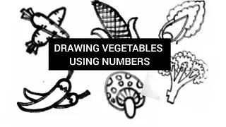 Draw vegetables from numbers easily and simply #drawing #easydrawing #howtodraw