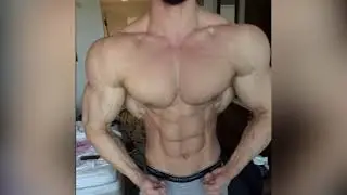 AWESOME SHAPE! Big muscular men flexing. 
