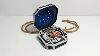 how to make a Pirates of the Caribbean Compass in cardboard